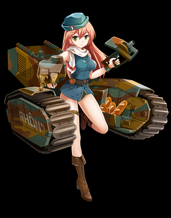 Char B1 bis illustration captured from her Live2D